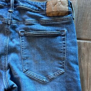 American Eagle Outfitters Men's Original Straight Blue Denim Jeans